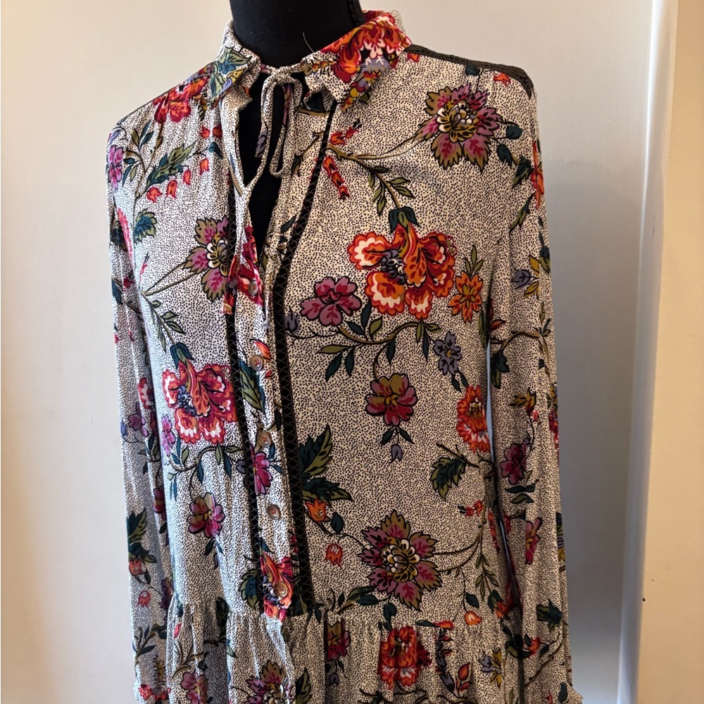 Anthropologie Maeve floral blouse